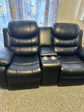 Black leather recliner for sale  Ireland