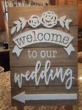 wedding welcome sign for sale  Meadowview
