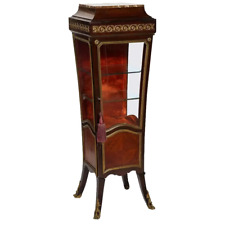 Usado, Gabinete de vitrina pedestal de madera de rey estilo francés Luis XV, alrededor de 1880 segunda mano  Embacar hacia Argentina