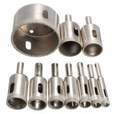10 Pcs Diamond Hole Saw Coated Core Drill Bit Masonry Drilling Cutter LP, used for sale  Shipping to Canada