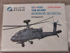 APACHE 1/48 AH-64D - Quinta QDS48362 pequeno para Hasegawa, usado comprar usado  Enviando para Brazil