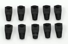 Black Ethernet Cable End Plug Head Cover Cap Boot Protector Tip RJ45 Cat5 Cat5e for sale  Shipping to South Africa