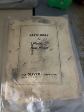 Oliver parts book for sale  White Pigeon