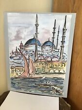 Peinture orientaliste carton d'occasion  Nice-