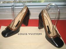 Zapatos para mujer LOUIS VUITTON DAMIER de tacón de bloque talla 36,5, EE. UU. 6 Hechos en Italia, usado segunda mano  Embacar hacia Argentina