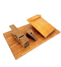 Usado, Organizador de escritorio de madera vintage de los 80 soporte para bloc de notas soporte para bolígrafo clip de papel gigante segunda mano  Embacar hacia Argentina