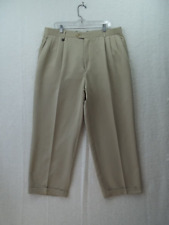 "Pantalones de vestir con puños beige ligeros para hombre talla 38"" entrepierna 28,5" segunda mano  Embacar hacia Argentina