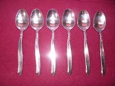 Used, Set Of 6 Oneida Community Shoreline Stainless Glossy Teaspoons 6 1/8 GF3 for sale  Shipping to South Africa