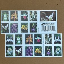 Folheto de 20 selos postais de primeira classe Scott # 5444 com selos de flores de orquídeas selvagens comprar usado  Enviando para Brazil