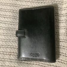Used, COACH BLACK LEATHER FOLDING NOTE PAD for sale  Shipping to South Africa