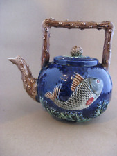 Antique majolica teapot for sale  UK