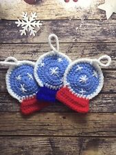 Crochet snowglobe christmas for sale  NORTHALLERTON