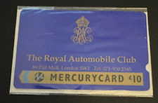 Cartões telefônicos Mercury do Reino Unido - £10 Royal Automobile Club MER080A gato de entalhe profundo £40 comprar usado  Enviando para Brazil