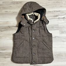 BEAMS HEART Vest Size Large Brown Removable Hood Fast Shipping for sale  Shipping to South Africa