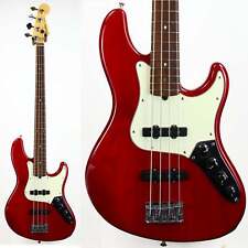 1999 Fender American Deluxe baixo elétrico jazz vermelho transparente | Corpo de cinza, rosa comprar usado  Enviando para Brazil