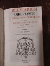 Breviarium ambrosianum carolo usato  Bergamo