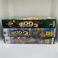 Zoo Tycoon 2 Lot Collection PC CD Base Game Marine Mania Extinct Animals CIB for sale  Shipping to South Africa