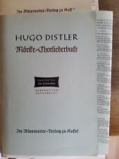 Hugo distler chornoten gebraucht kaufen  Lindau (Bodensee)