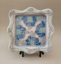 Plato de cerámica hecho a mano por Jimee 91/2" × 91/2" segunda mano  Embacar hacia Argentina