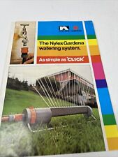 VINTAGE BROCHURE TOOL TOOLS NYLEX GARDENA SPRINKLER TAP GARDEN MANCAVE 1970s for sale  Shipping to South Africa