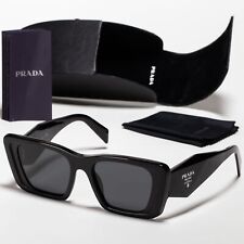 Gafas de sol PRADA para mujer símbolo 1AB-5S0 negras de gran tamaño rectangulares gafas de moda segunda mano  Embacar hacia Argentina