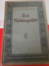 Buch nibelungenlied 1926 gebraucht kaufen  Döbeln