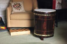 wood drum table carved for sale  Claremont
