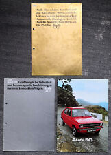 AUDI 50 - 1976 1977 - Prospekt Brochure -  Set mit 3 Prospekten comprar usado  Enviando para Brazil