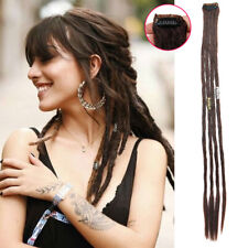 Used, Clip in Dreadlocks with Beads Synthetic Braids Clip Dreads Hair Extensions for sale  Shipping to South Africa