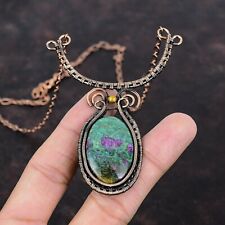 Ruby Fuchsite Wire Wrapped Adjustable Handcrafted Copper Valentine Gift 18.0" for sale  Shipping to South Africa
