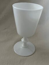 Portieux Vallerysthal France Opaline Milk White Cordial or Wine Glass 4 3/4” for sale  Shipping to South Africa