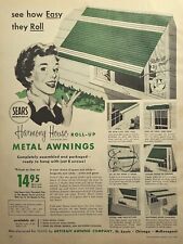 Artcraft Awning Window Door Canopy Harmony House Sears Vintage Print Ad 1956 for sale  Shipping to South Africa
