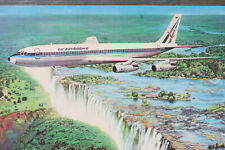 Postcard Airliner Postcard Airplane AIR ZIMBABWE B.707 Airline Issue for sale  Shipping to South Africa