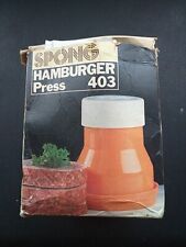 Spong hamburger press for sale  BLACKPOOL