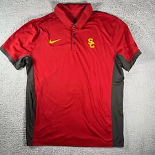 Nike Shirt Polo Mens XL Extra Large Southern California Trojans Red Short Sleeve for sale  Shipping to South Africa