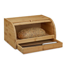 Rustykalny prowansalski chlebak pudełko pojemnik na pieczywo chleb bambus retro na sprzedaż  Wysyłka do Poland