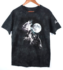Usado, Camiseta The Mountain Black & Gray Wolf Wolves Moon Howl Alaska Tie Dye M masculina comprar usado  Enviando para Brazil