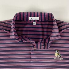 Camisa polo Peter Millar adulto grande águilas gemelas curso a rayas para hombre descolorida segunda mano  Embacar hacia Argentina