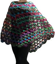 Handmade crochet poncho for sale  UK