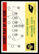 1964 Philadelphia Football Card Play of the Year Chicago Bears #28, usado comprar usado  Enviando para Brazil