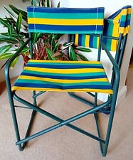 2 Folding Garden Patio Chairs Canvas Outdoor Portable Camping Picnic for sale  Shipping to South Africa