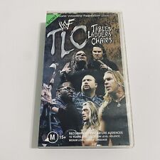 Raro WWF VHS Mesas Cadeiras Cadeiras Ex Aluguel Fita de Vídeo de Luta Livre 2000 WWF TLC comprar usado  Enviando para Brazil