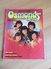 Osmonds magazine issue for sale  PONTEFRACT