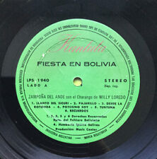 Zampoñas Del Ande Con El Charango De: Willy Loredo - Fiesta En: Bolivia (LP, ... segunda mano  Embacar hacia Argentina