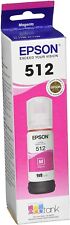 Usado, Original EPSON T512 Ecotank Tinta Ultra-Garrafa Magenta de alta capacidade (T512320-S) comprar usado  Enviando para Brazil