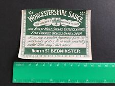 Worcestershire sauce bedminste for sale  HOVE