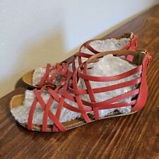 Red strappy clarks for sale  Tuscola
