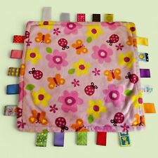 Usado, Cobertor de segurança Taggies Baby Lovey rosa floral joaninhas amarelo costas meninas comprar usado  Enviando para Brazil