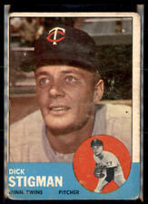 Topps #89 1963 Dick Stigman (juego de relleno) segunda mano  Embacar hacia Argentina