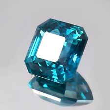 5+Ct Natural Indicolite Blue Green Tourmaline Asscher Cut Loose Gemstone for sale  Shipping to South Africa